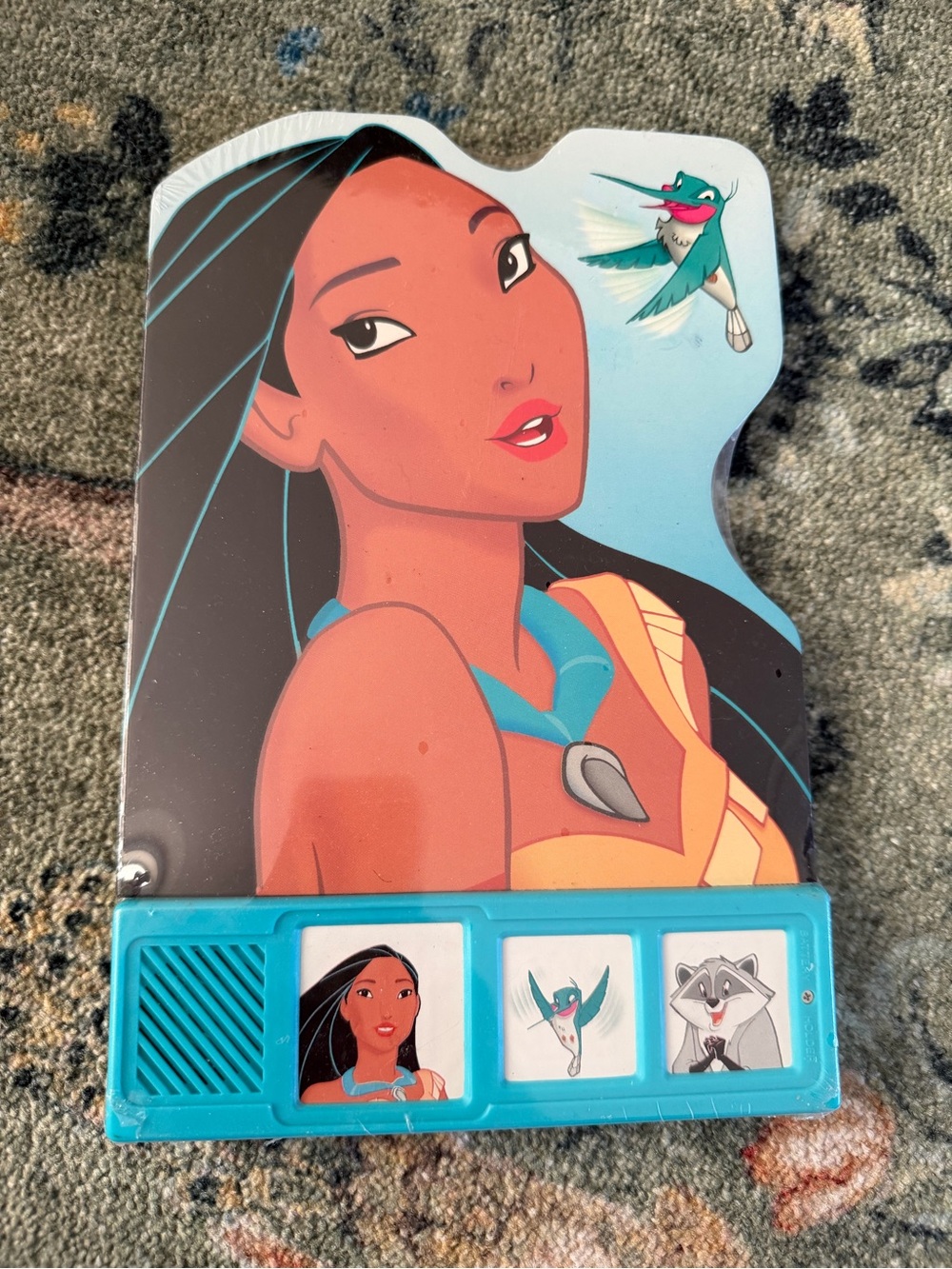 1995 Disney Pocahontas “Hear Me Talk!” Talking Storybook, New/Sealed Book